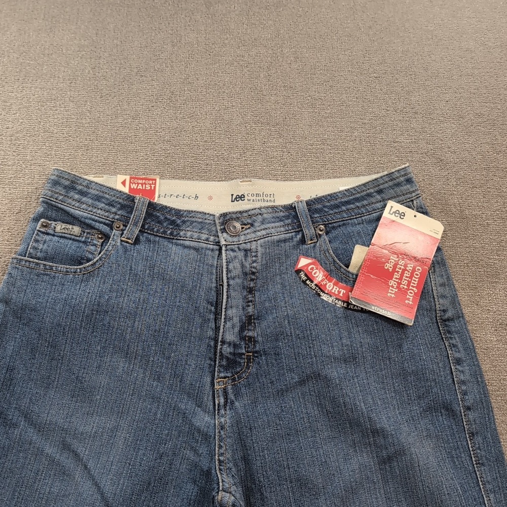 Vtg Lee Jeans Womens 12 Long Mom Jeans Comfort Waist Straight Leg Sears‎ Store